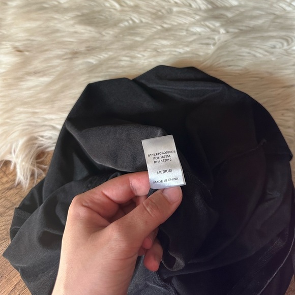 WINDSOR Keep It Bold Satin Mini Dress In Black - Picture 7 of 7